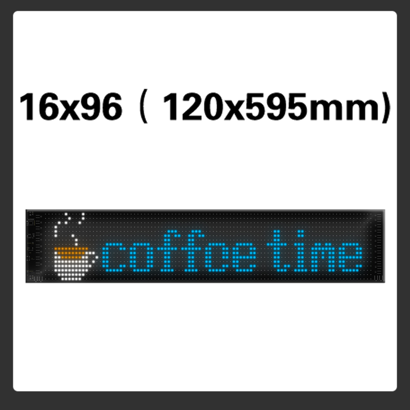 Multi-Use Flexible LED Sign Programmable Scrolling Text & Animation Display with APP-Control