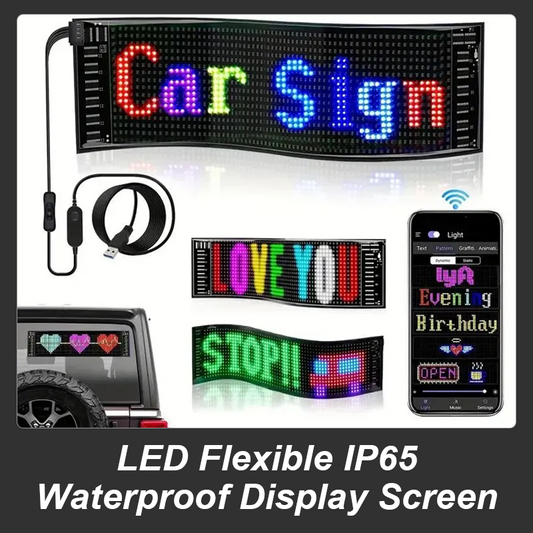 Multi-Use Flexible LED Sign Programmable Scrolling Text & Animation Display with APP-Control