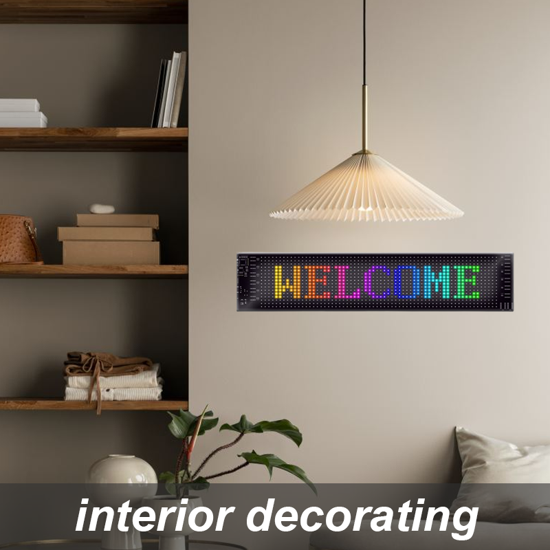Multi-Use Flexible LED Sign Programmable Scrolling Text & Animation Display with APP-Control