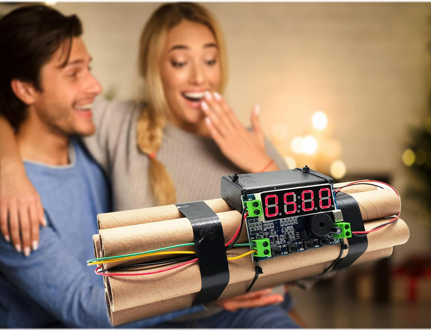 💥 Dynamite Shaped Clock