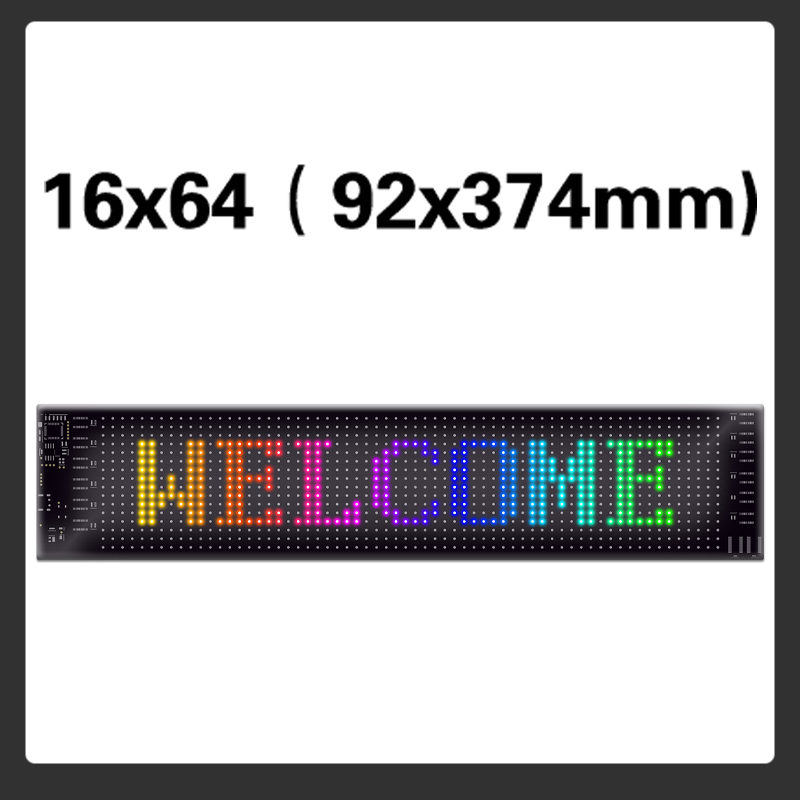 Multi-Use Flexible LED Sign Programmable Scrolling Text & Animation Display with APP-Control