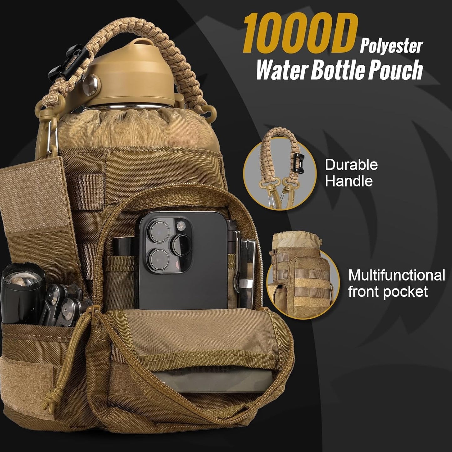 🎖️64oz Portable Cold & Hot Camouflage Tactical Portable Water Bottle– Reusable Drinkware