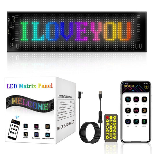 Multi-Use Flexible LED Sign Programmable Scrolling Text & Animation Display with APP-Control