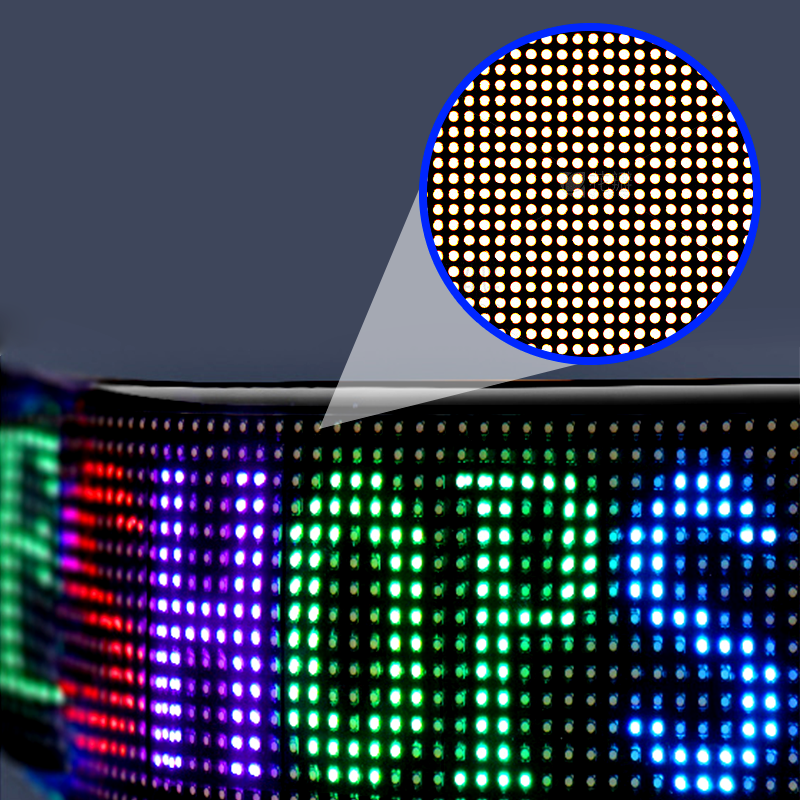 Multi-Use Flexible LED Sign Programmable Scrolling Text & Animation Display with APP-Control