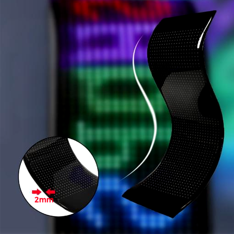 Multi-Use Flexible LED Sign Programmable Scrolling Text & Animation Display with APP-Control