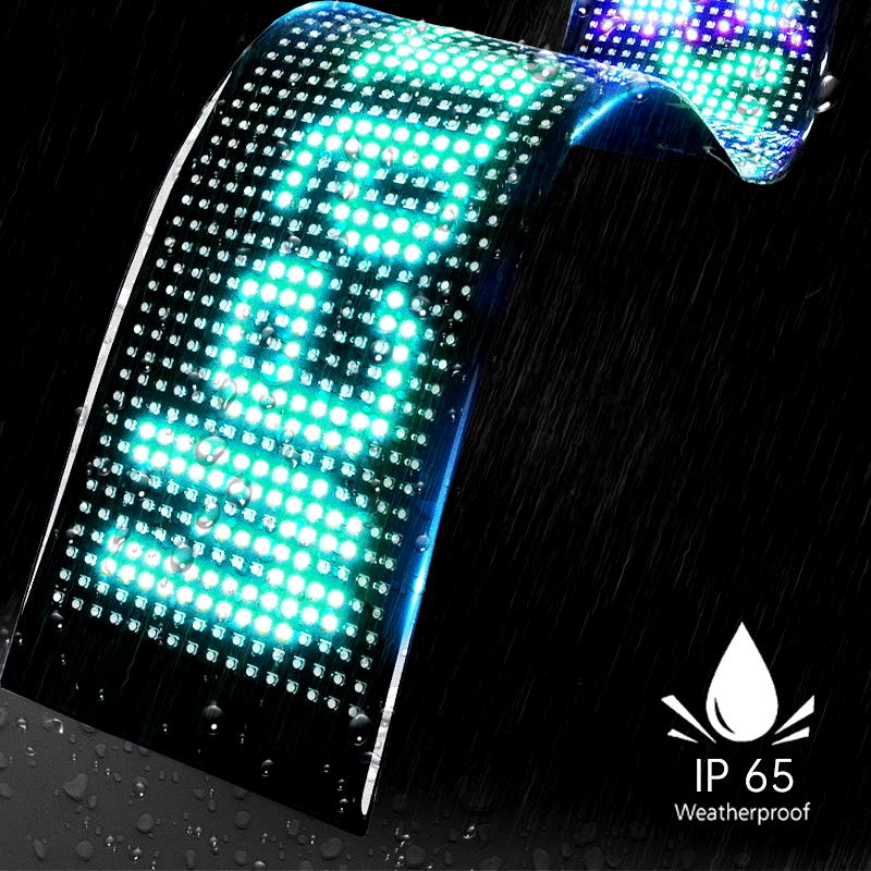 Multi-Use Flexible LED Sign Programmable Scrolling Text & Animation Display with APP-Control