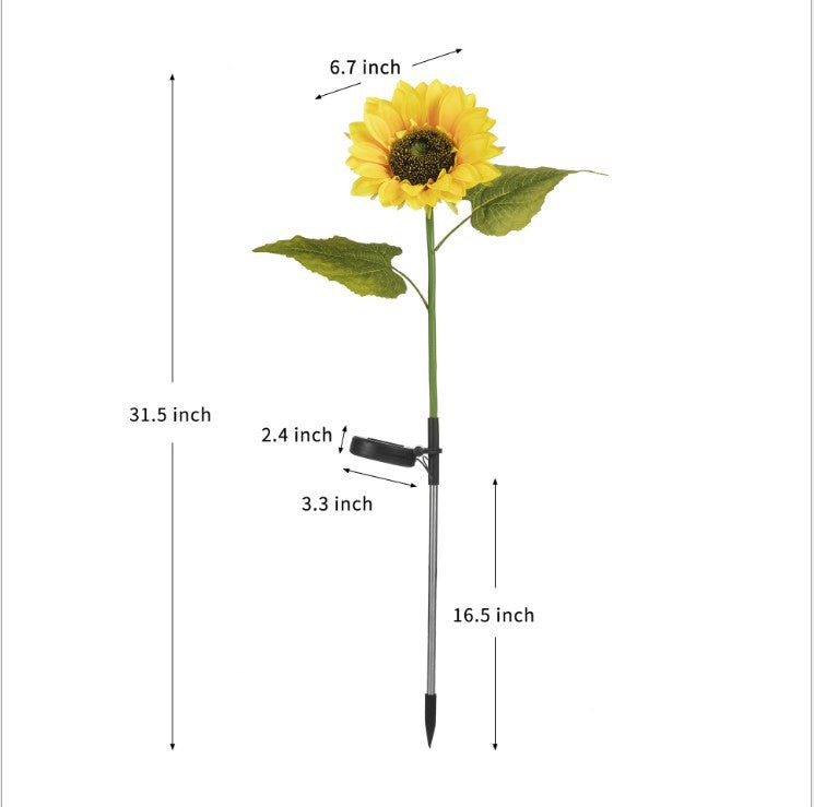 🎁LAST DAY SALE 49% OFF🔥Sunflower Solar Garden Stake Led Lights🌻